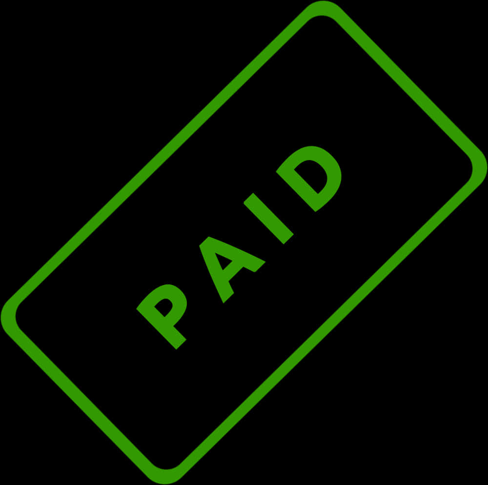 Paid Stamp Graphic PNG