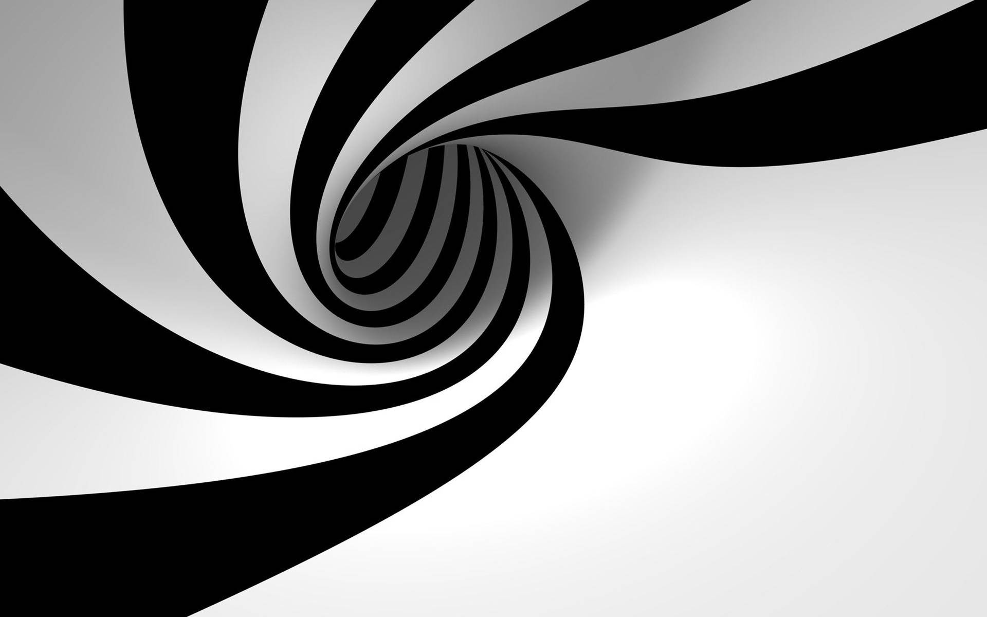 Black And White Spiral Background Wallpaper