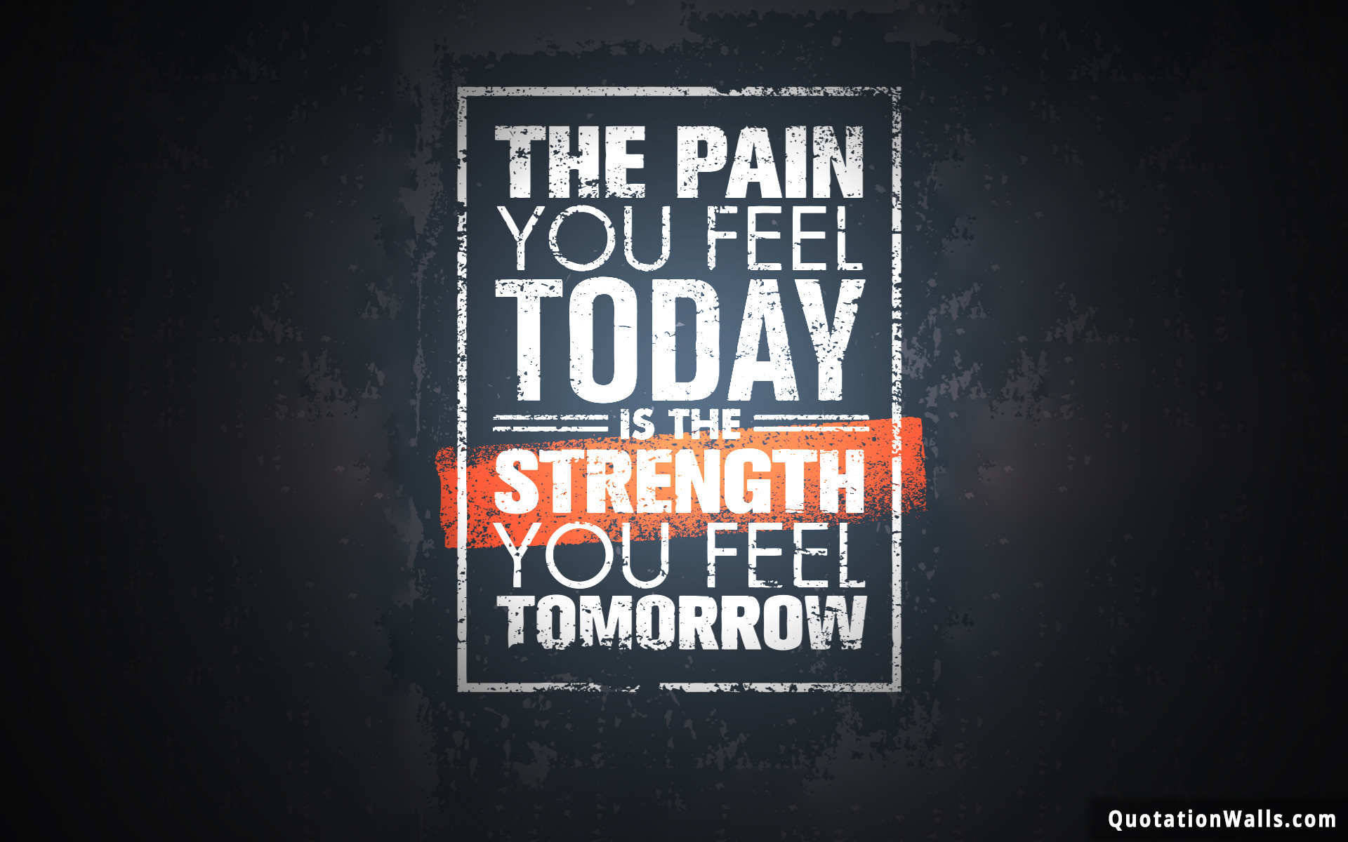 Pain Of Today Motivational Quote Wallpaper