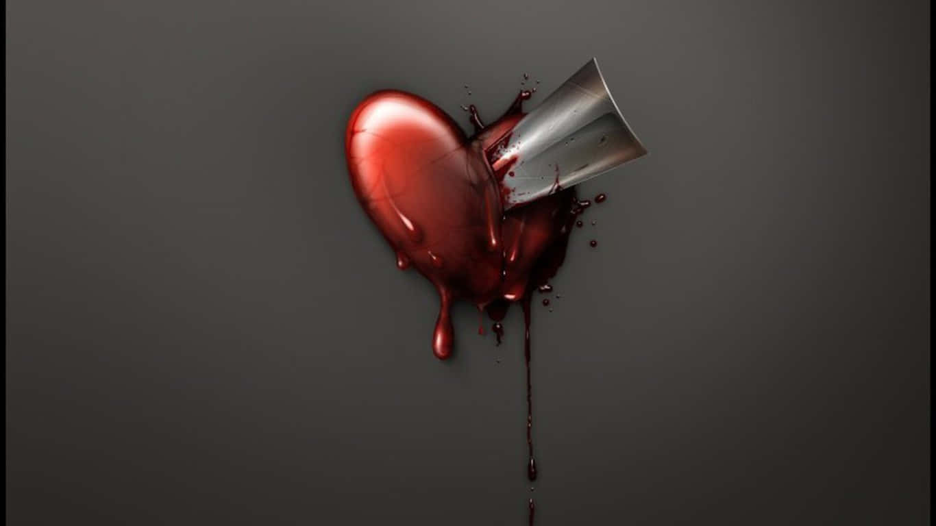 Кровь любимого мужчины. Фото разбитого сердца.