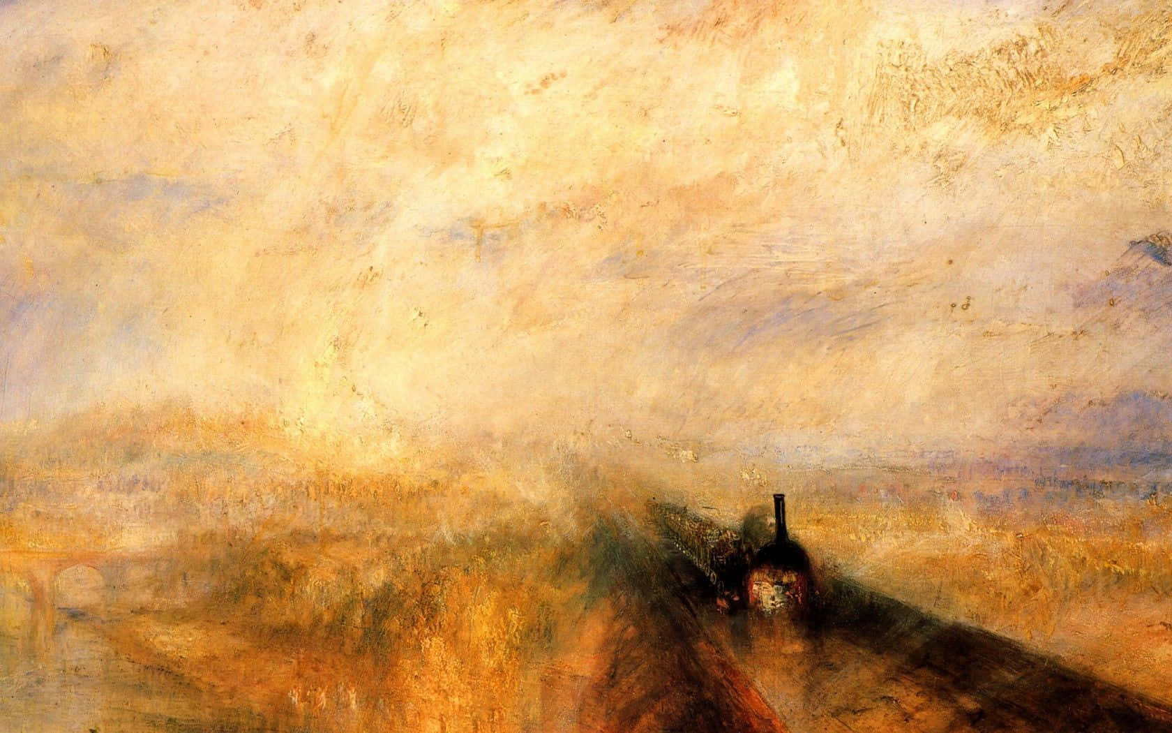 Gloomy Great Western Railway Paint Background