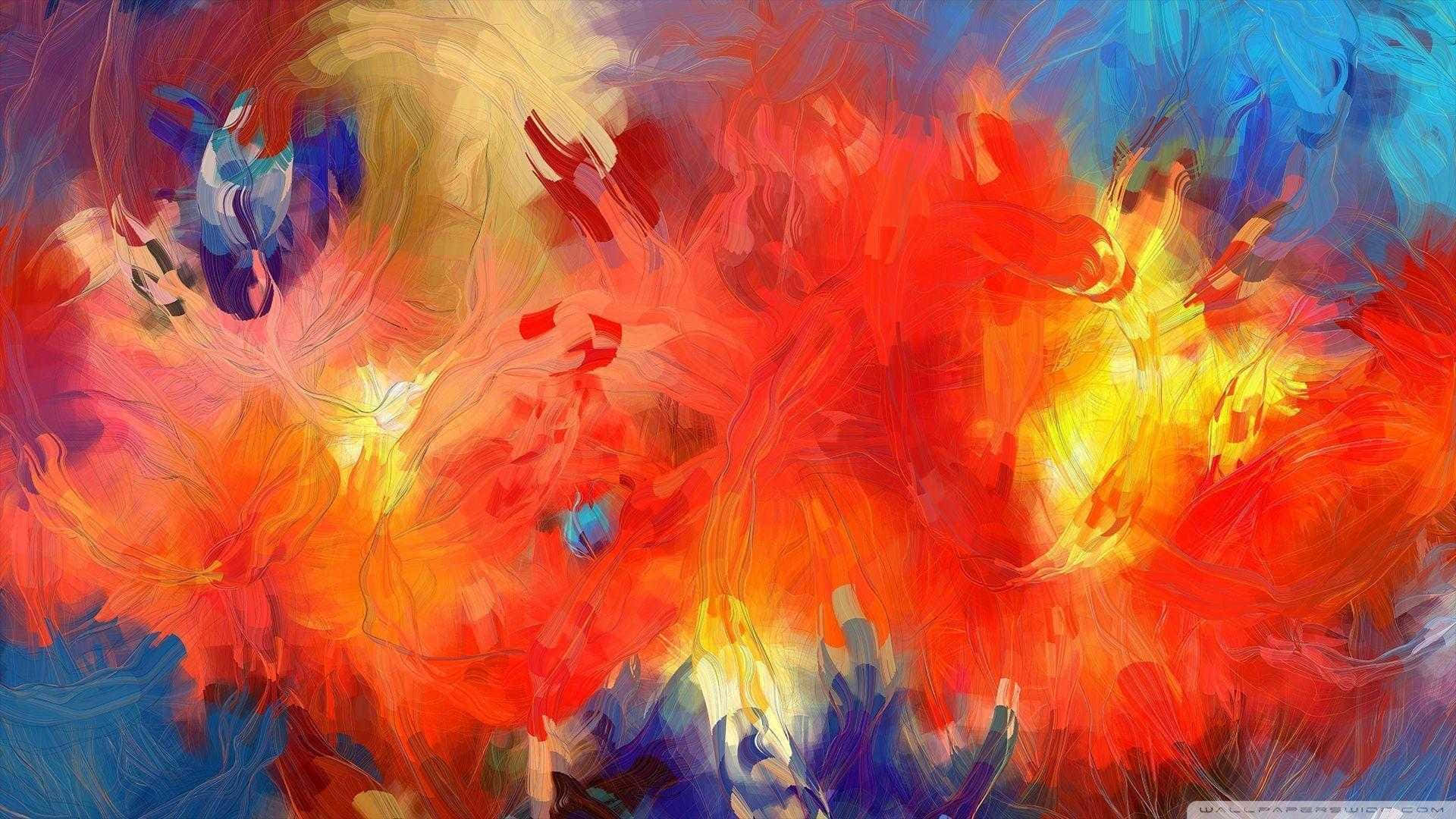 Soft Abstract Blaze Paint Strokes Background