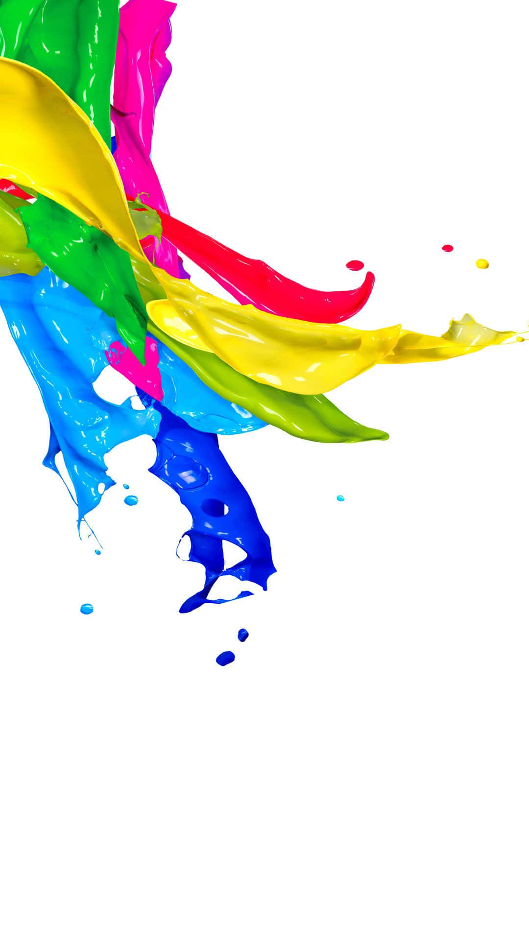Abstract Colorful Paint Splash Background
