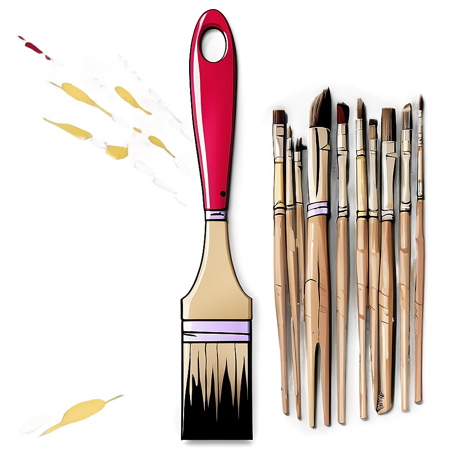 Paint Brush Outline Png 05042024 PNG