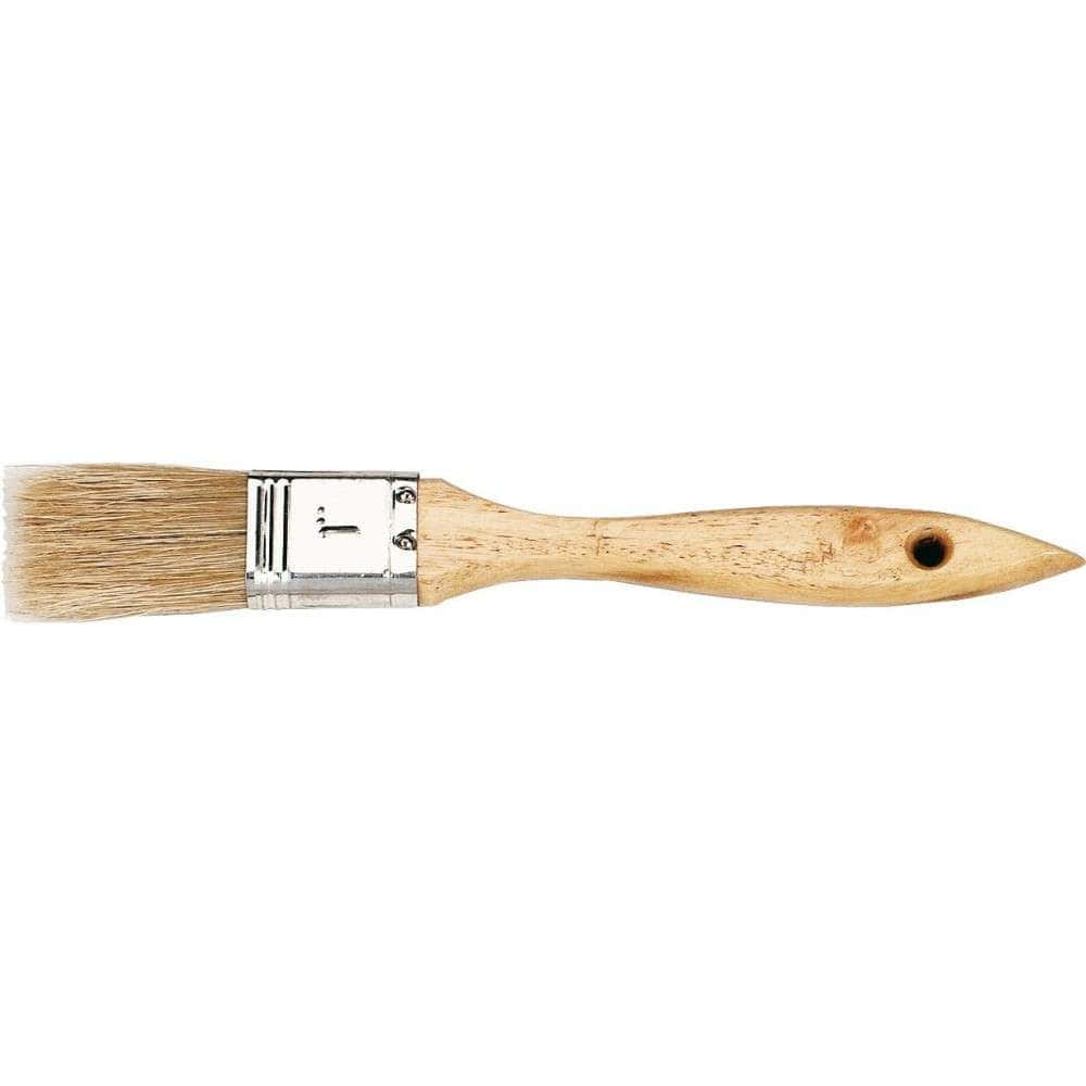 A Wooden Paint Brush With A Wooden Handle