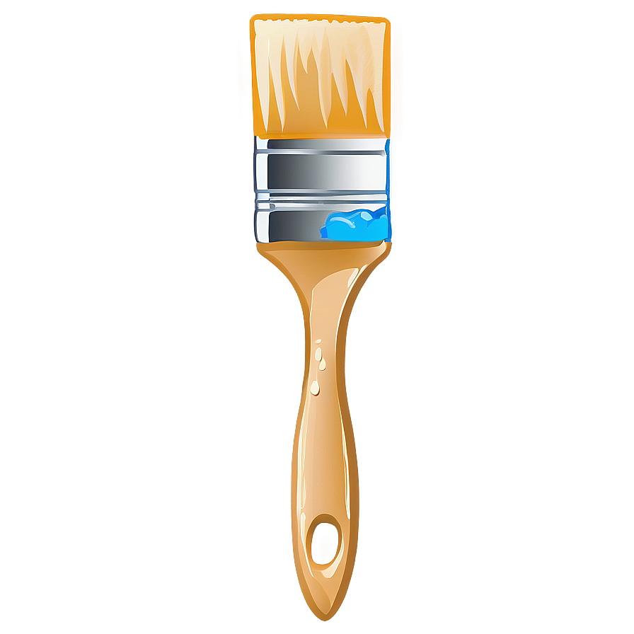 Paint Brush With Drip Png 05042024 PNG