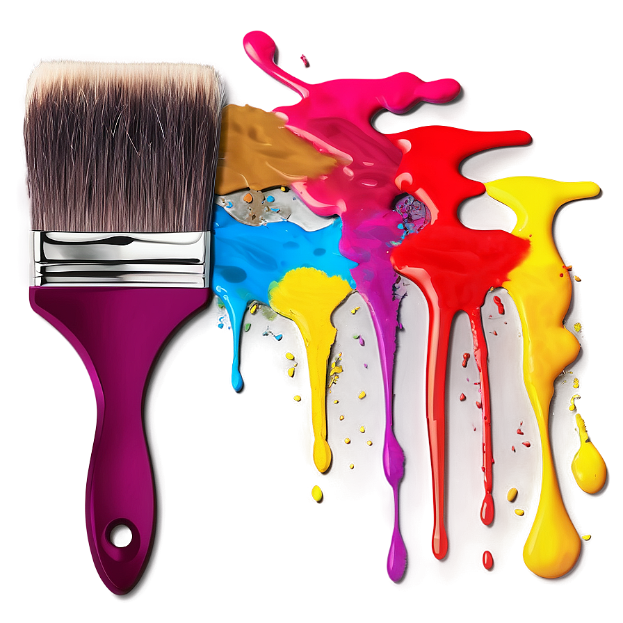 Paint Brush With Paint Png 05042024 PNG