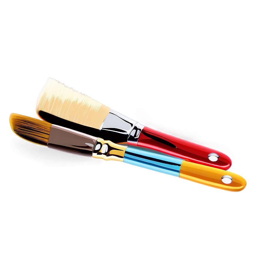 Paint Brush With Palette Png Ipf68 PNG