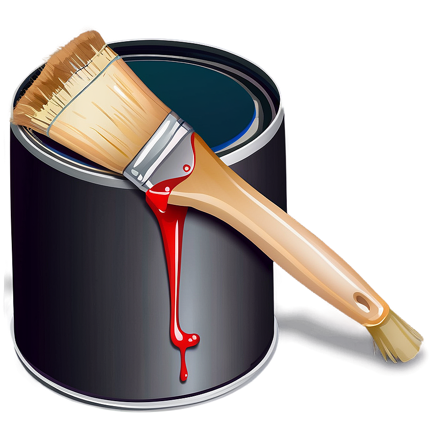 Paint Can And Brush Png Siv38 PNG