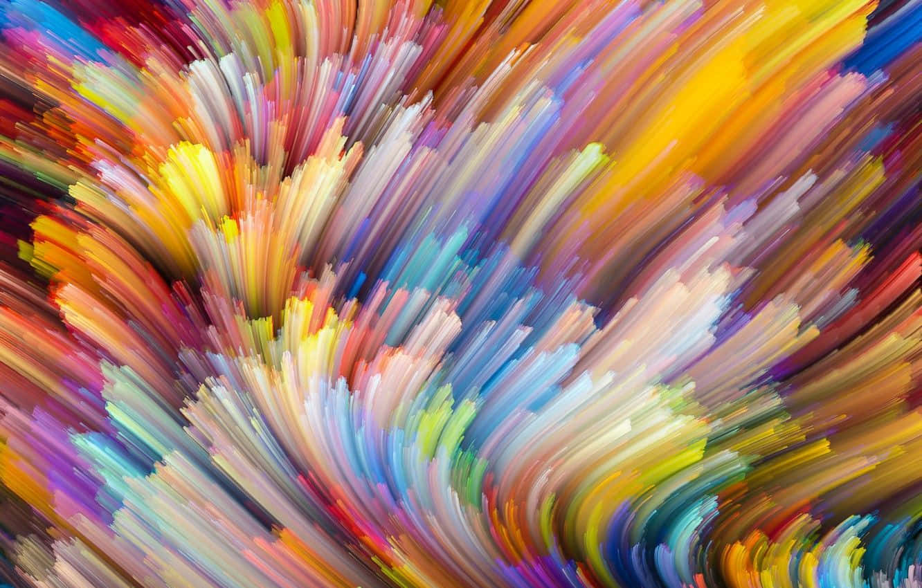 Abstract Colorful Brush Strokes Background