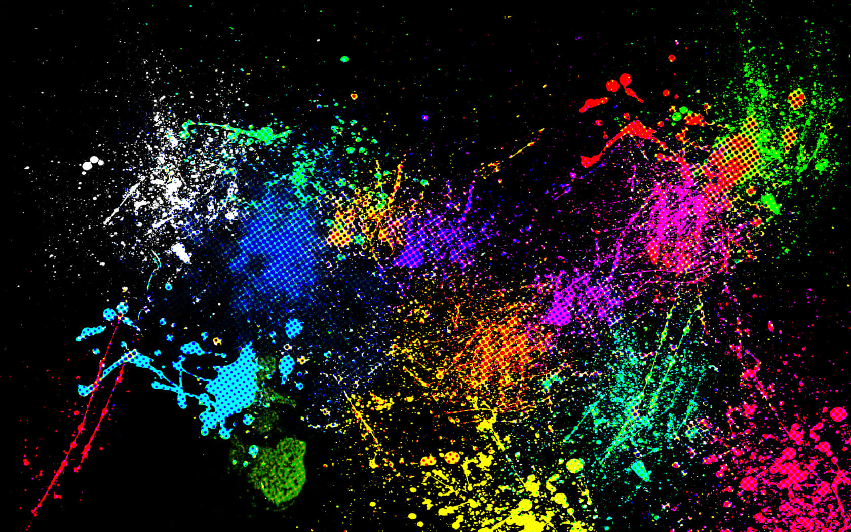"A Colorful Paint Dripping Artistic Expression" Wallpaper