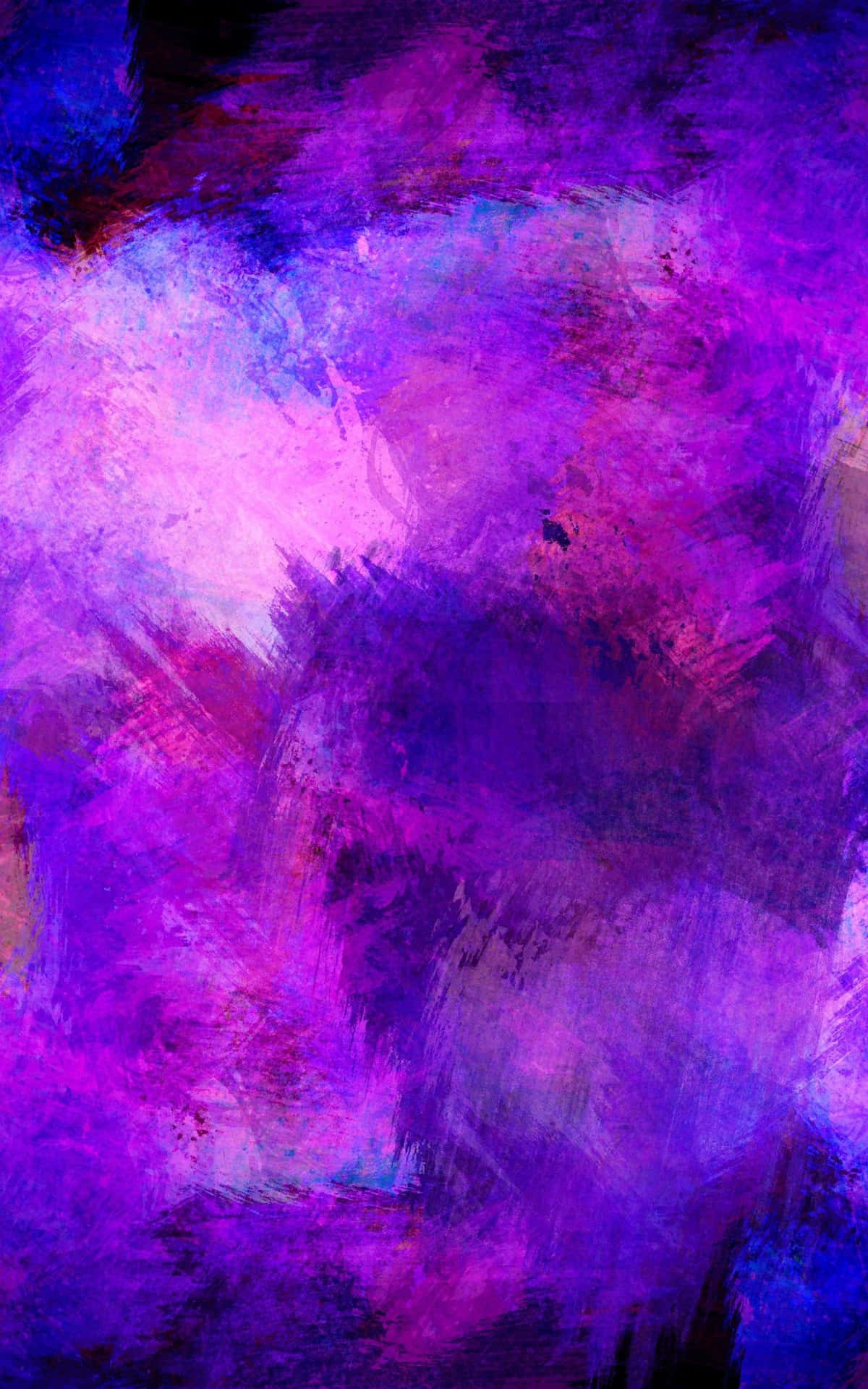 Abstract Purple And Blue Painting