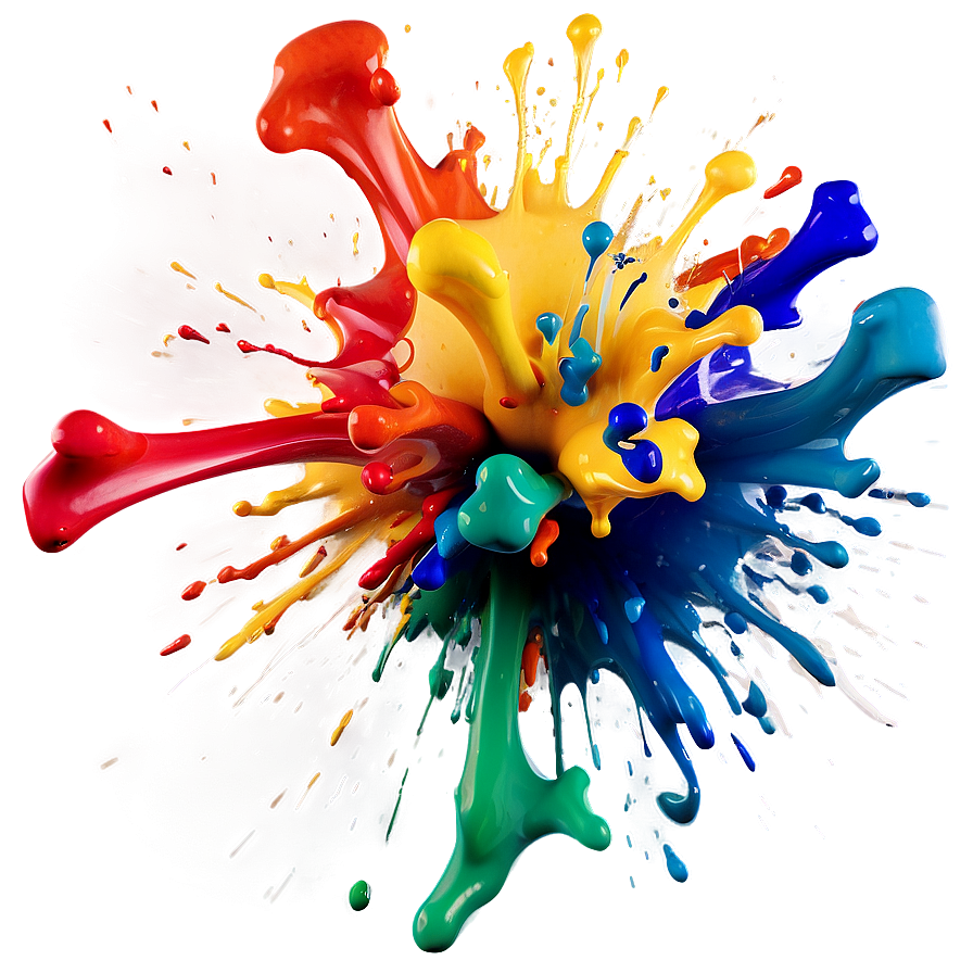 Paint Splash Explosion Png 05242024 PNG