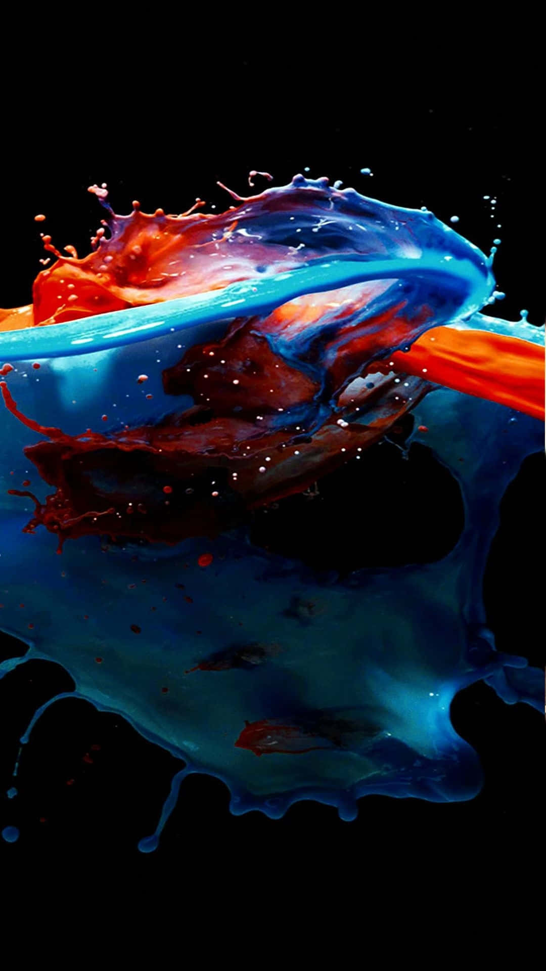 Aesthetic 3d Paint Splatter Background