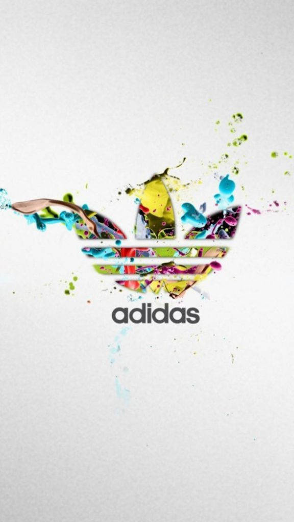 Paint Splatter Logo Of Adidas Iphone