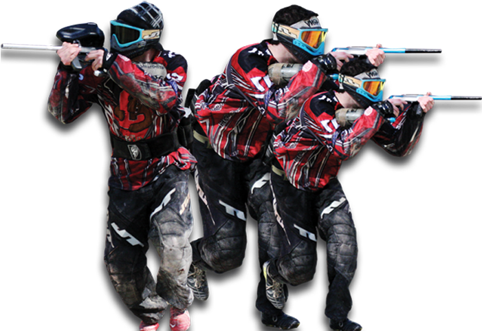 Paintball_ Team_ Action_ Pose PNG