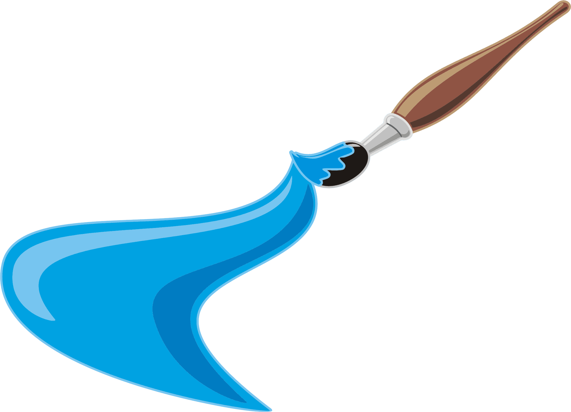 Paintbrush Stroke Vector Art PNG