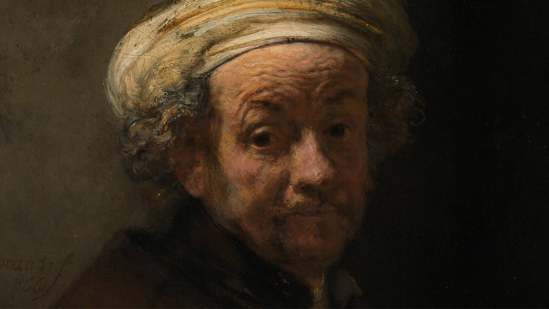 Måladkonst Av Rembrandt. Wallpaper