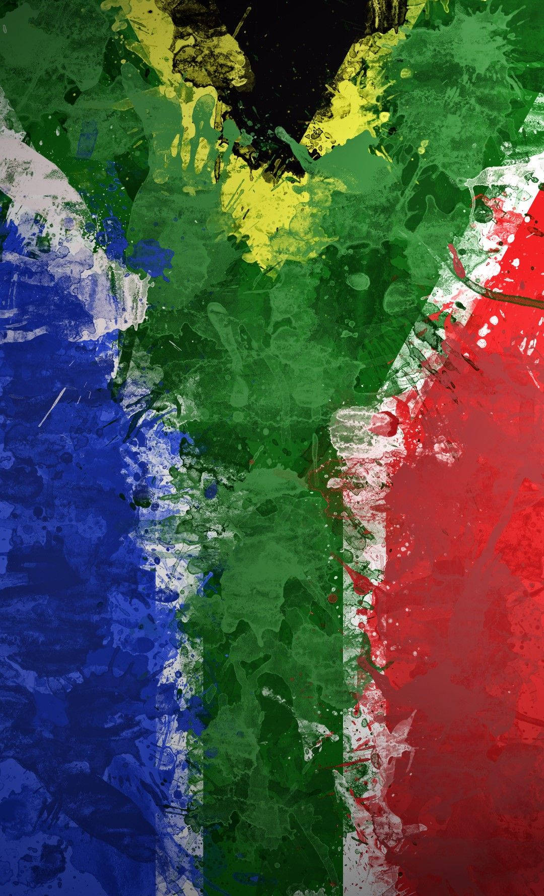 Painted Flag Africa Iphone Wallpaper