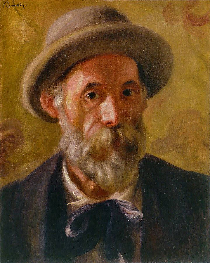 Måladporträtt Av Renoir. Wallpaper