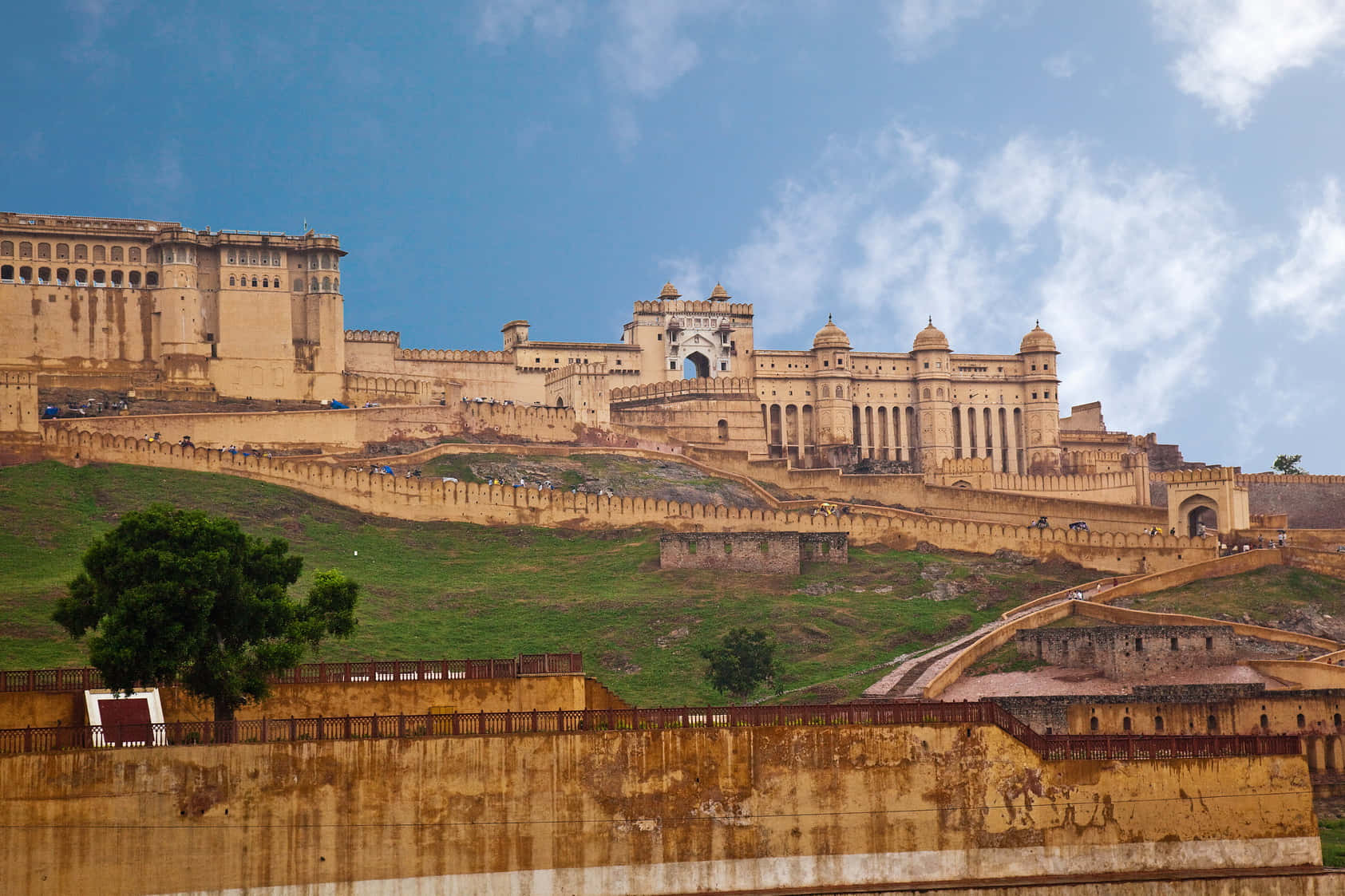 Painting Of Amer Fort Wallpaper