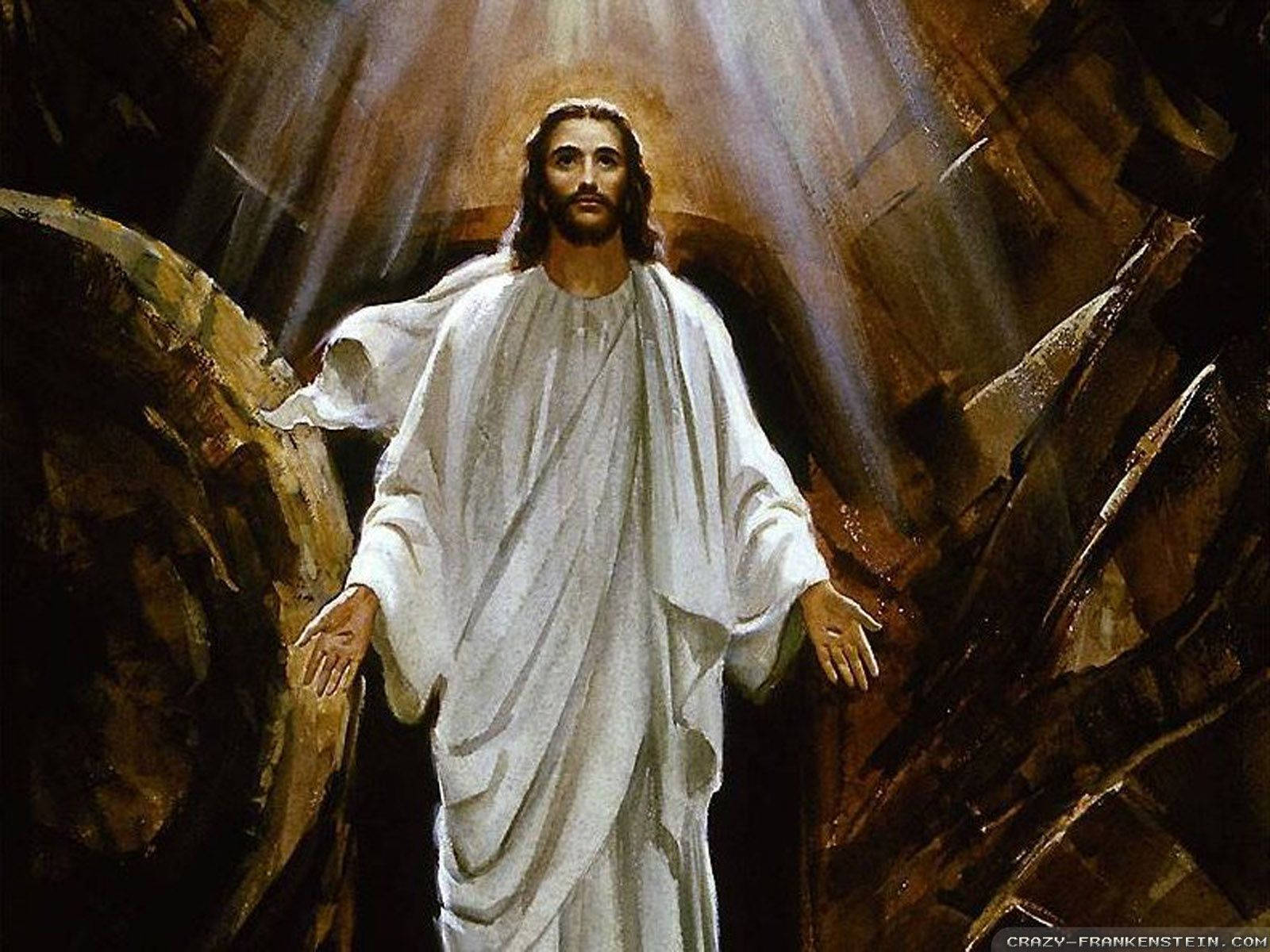 Jesus Triumphant in Resurrecting from the Dead Wallpaper