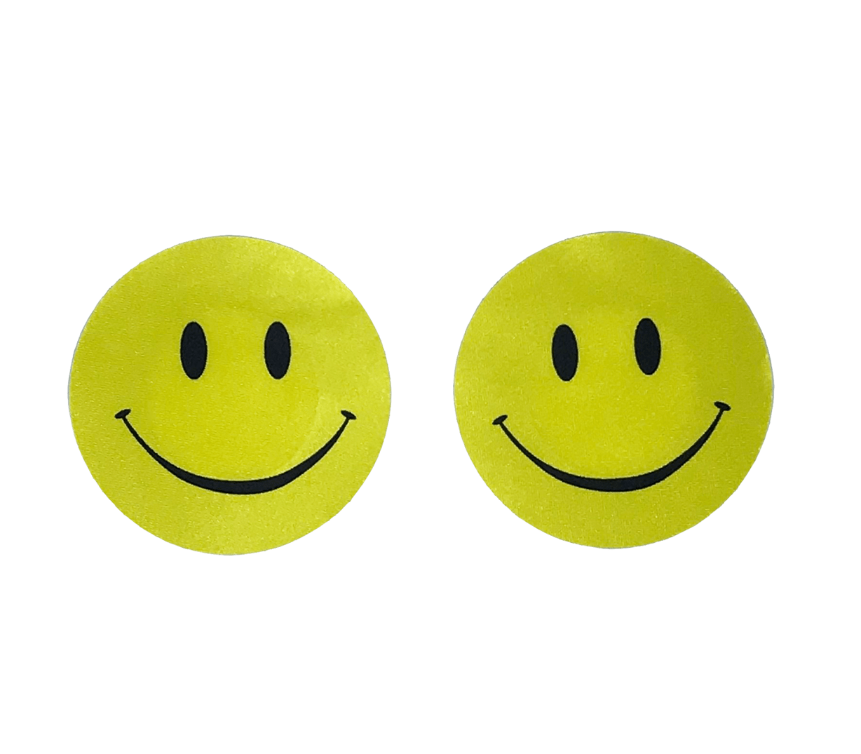 Pairof Yellow Smiley Face Stickers PNG