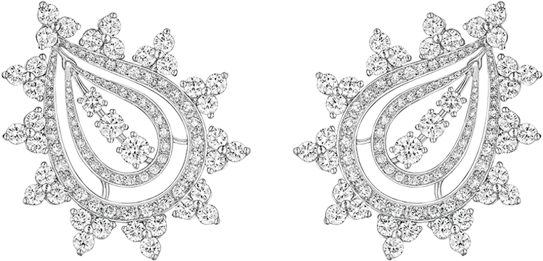 Paisley Diamond Pattern Design PNG