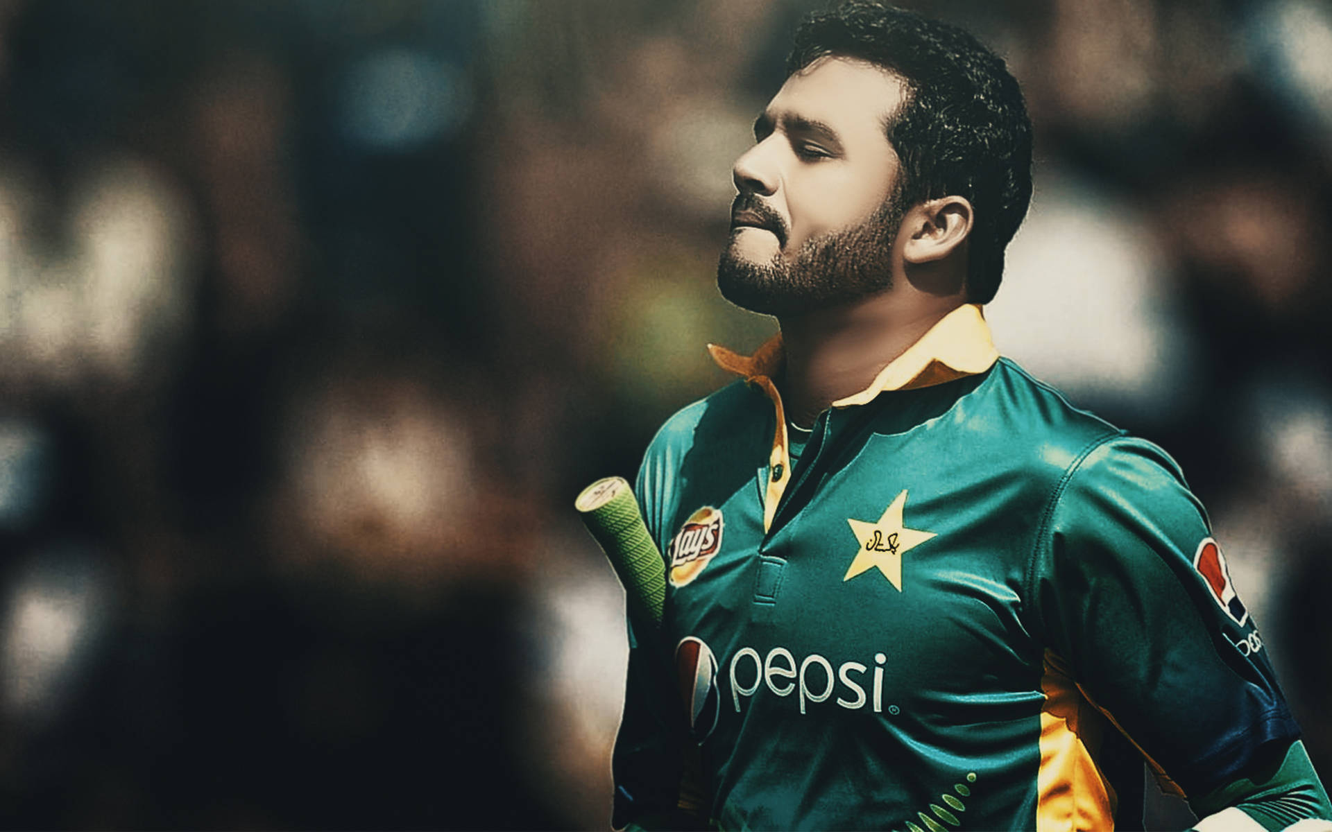 Pakistans cricketkaptajn Ali Zaryab Soomro. Wallpaper
