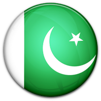 Pakistan Flag Button Graphic PNG