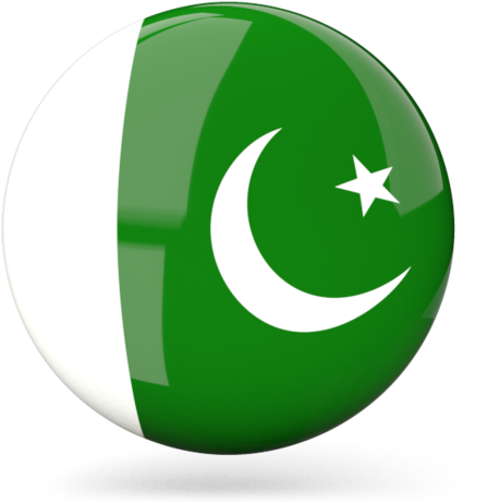 Pakistan Flag Sphere Rendering PNG