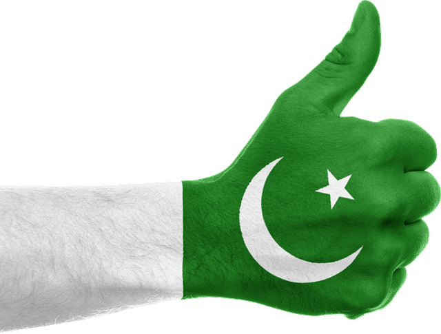Pakistani Flag Thumbs Up Gesture PNG