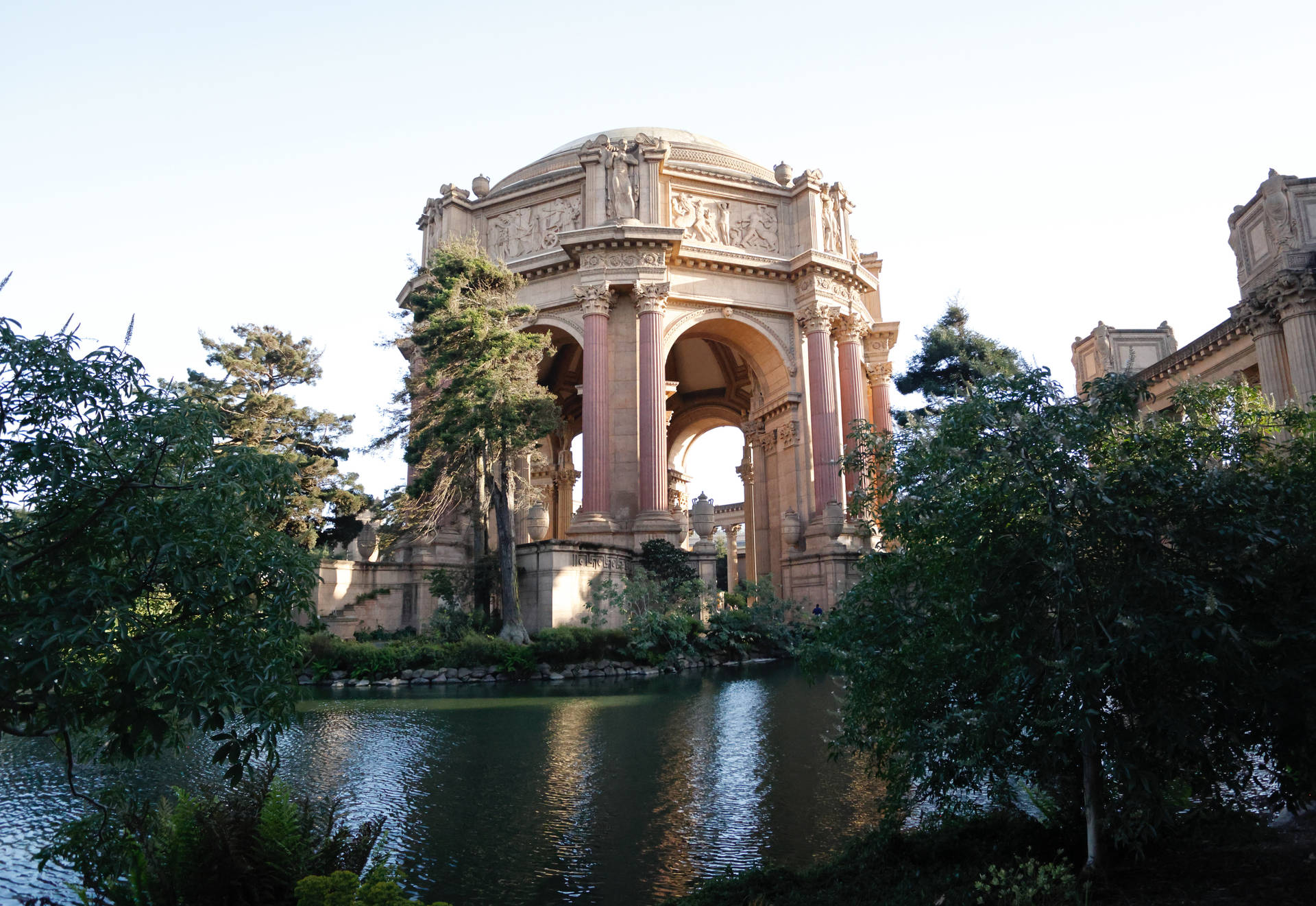 Palace of Fine Arts Leaves Wallpaper