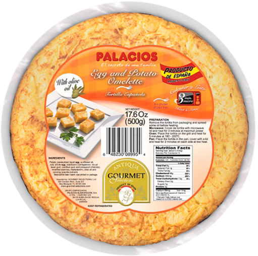 Palacios Eggand Potato Omelette Packaging PNG