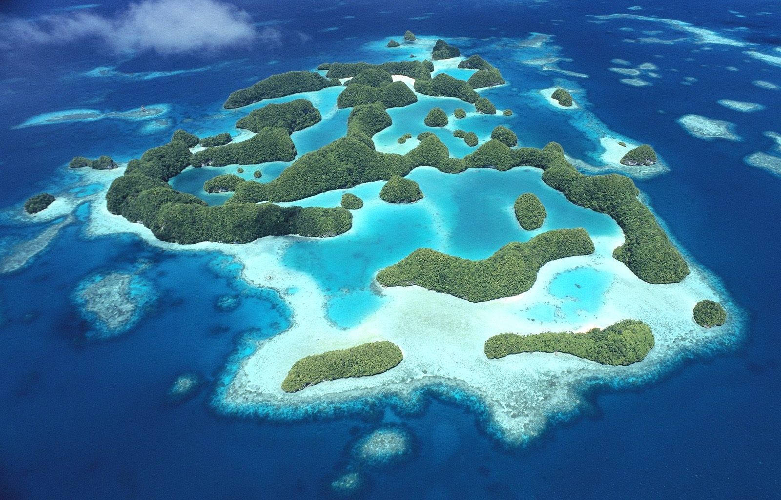 Palau Bluish-white Water