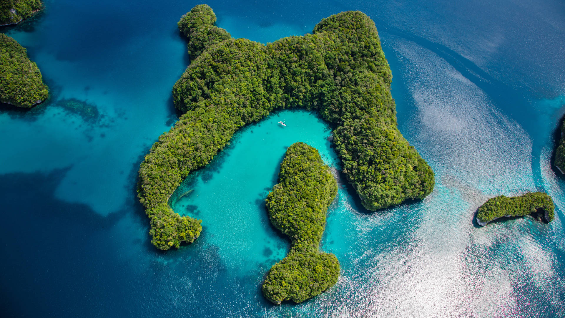 Palau Fish-shape Islands