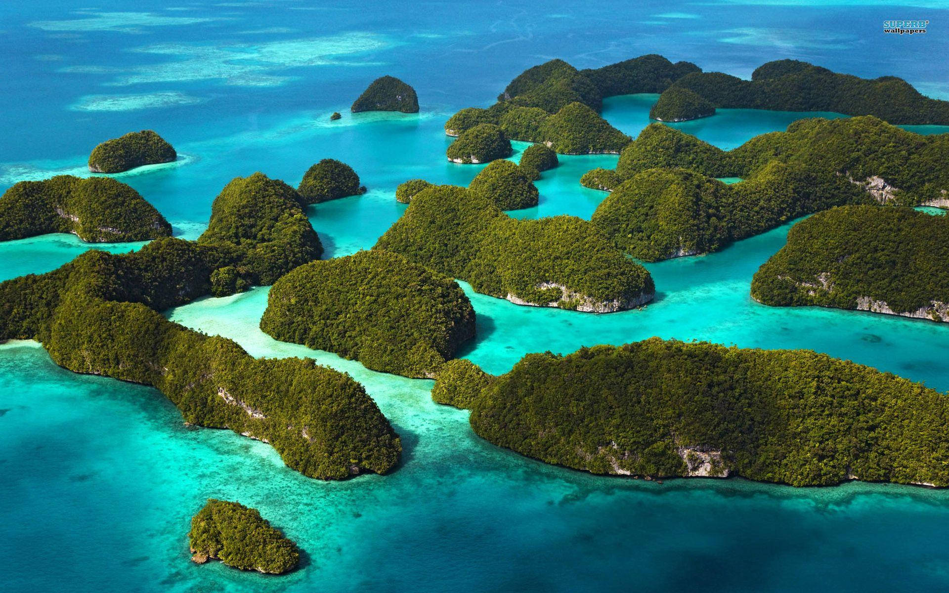 Palau Forested Islands Wallpaper