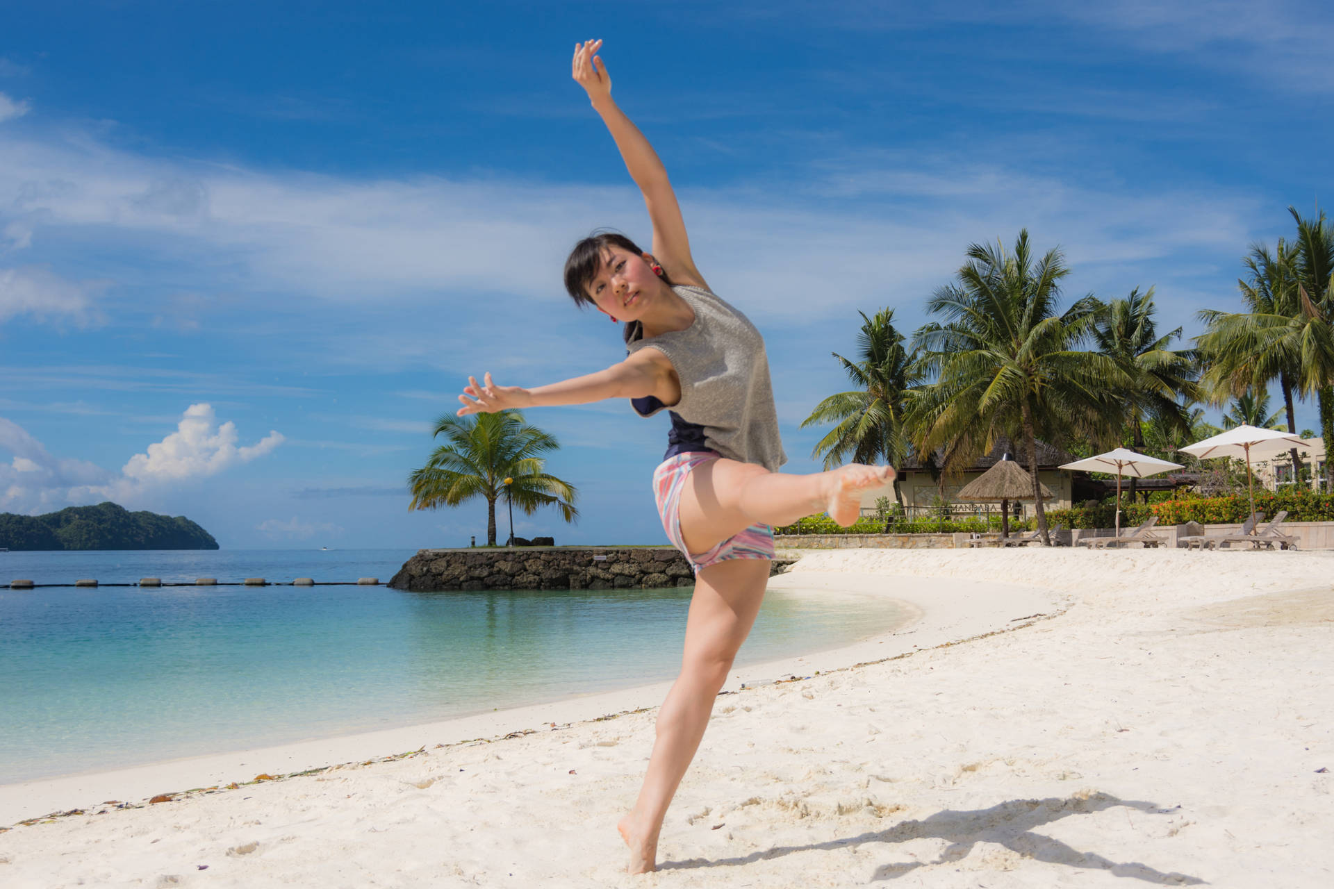 Palau Woman Ballet On Sands