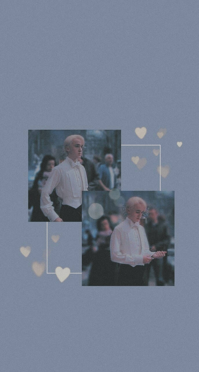 Blå pale Draco Malfoy æstetik Wallpaper