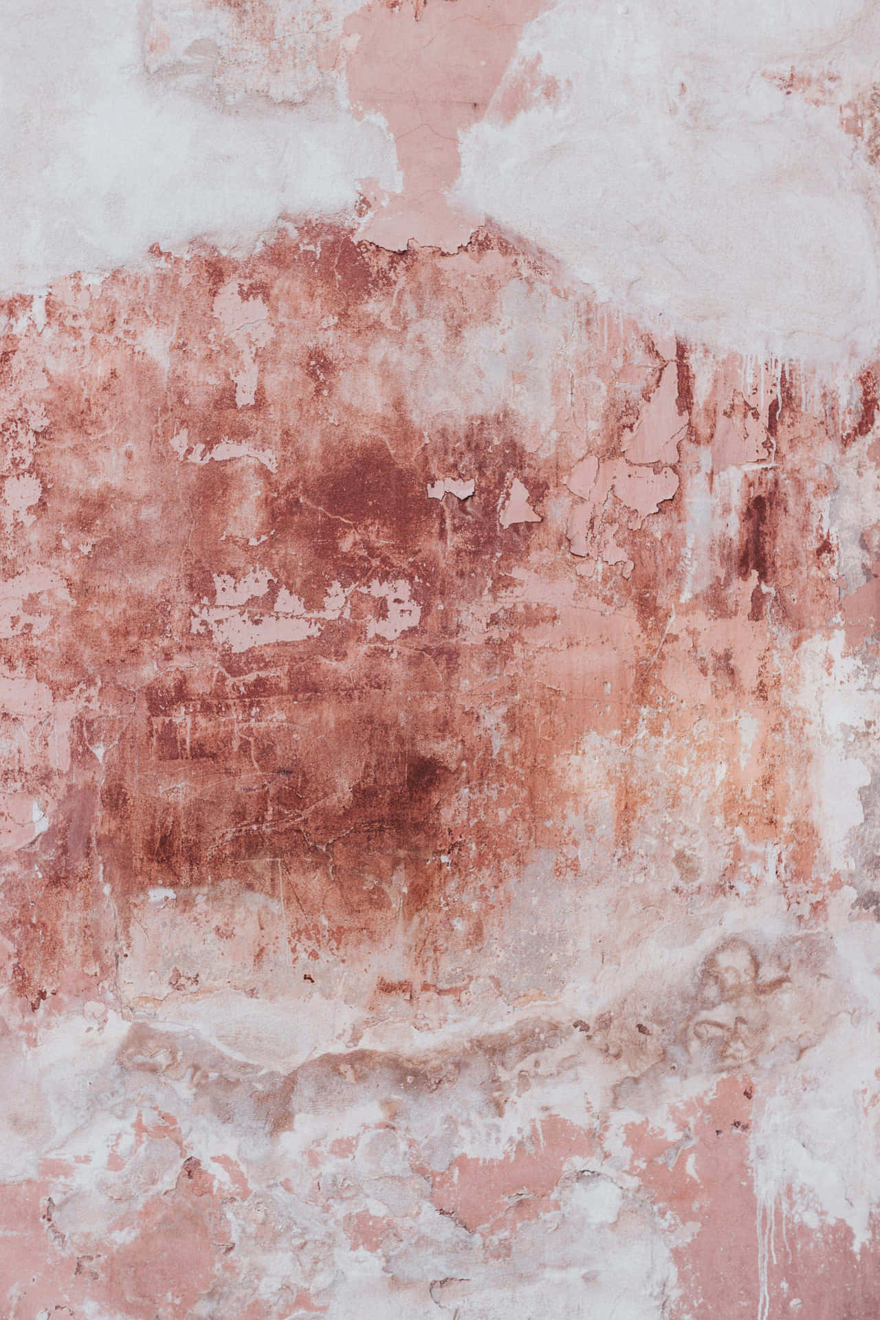 Pale Pink Weathered Wall Texture Wallpaper