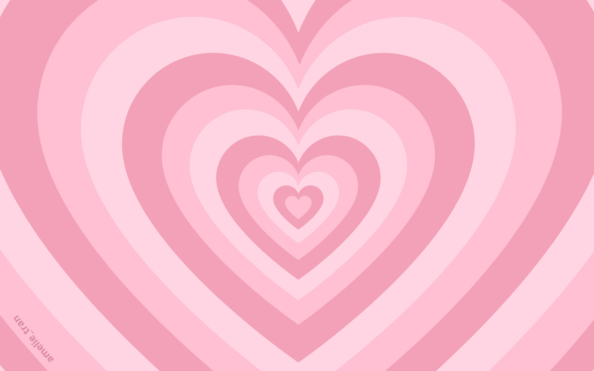 Pale Pink Wildflower Heart Wallpaper