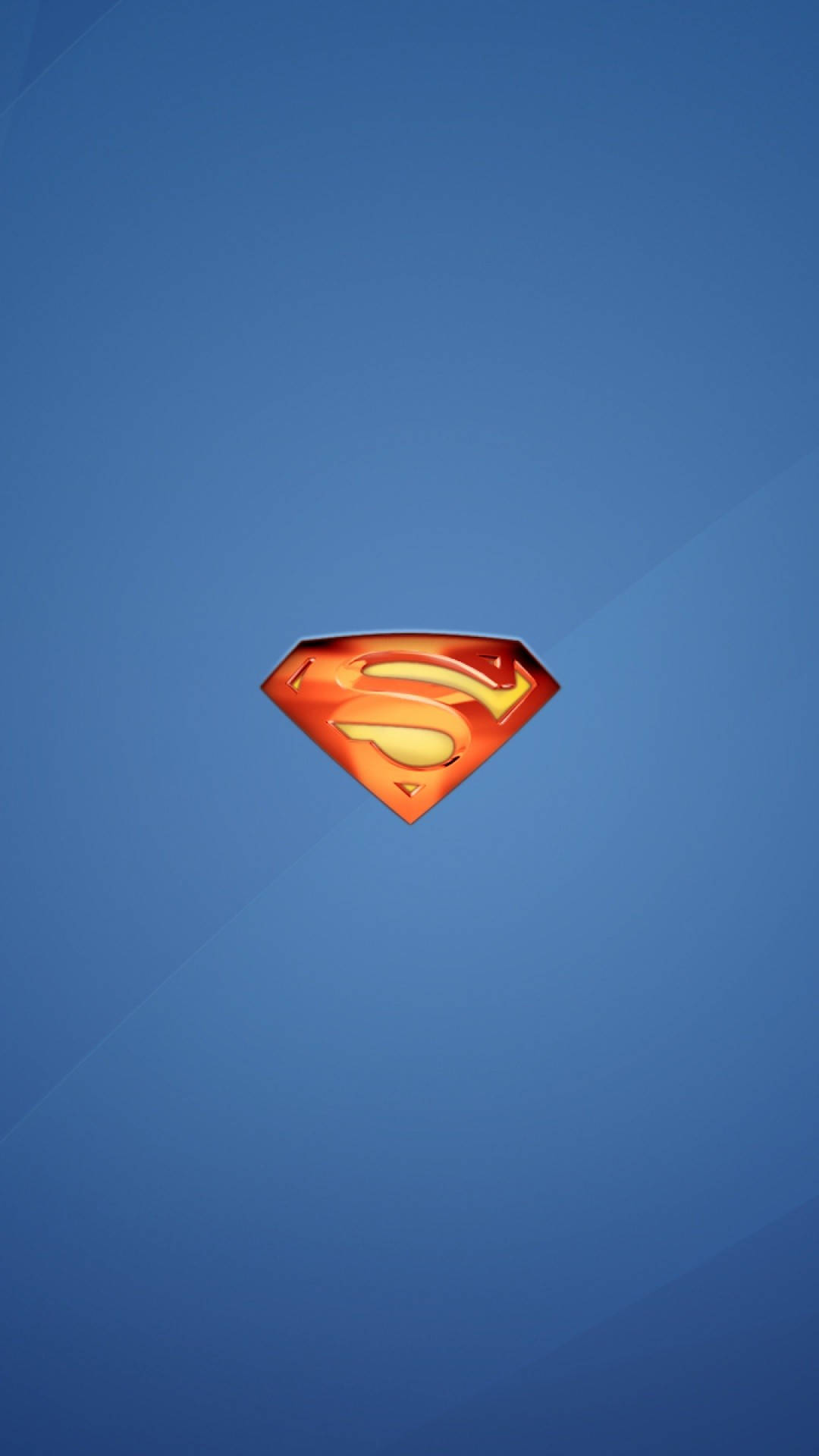 Pale Superman Symbol Iphone Blue Wallpaper