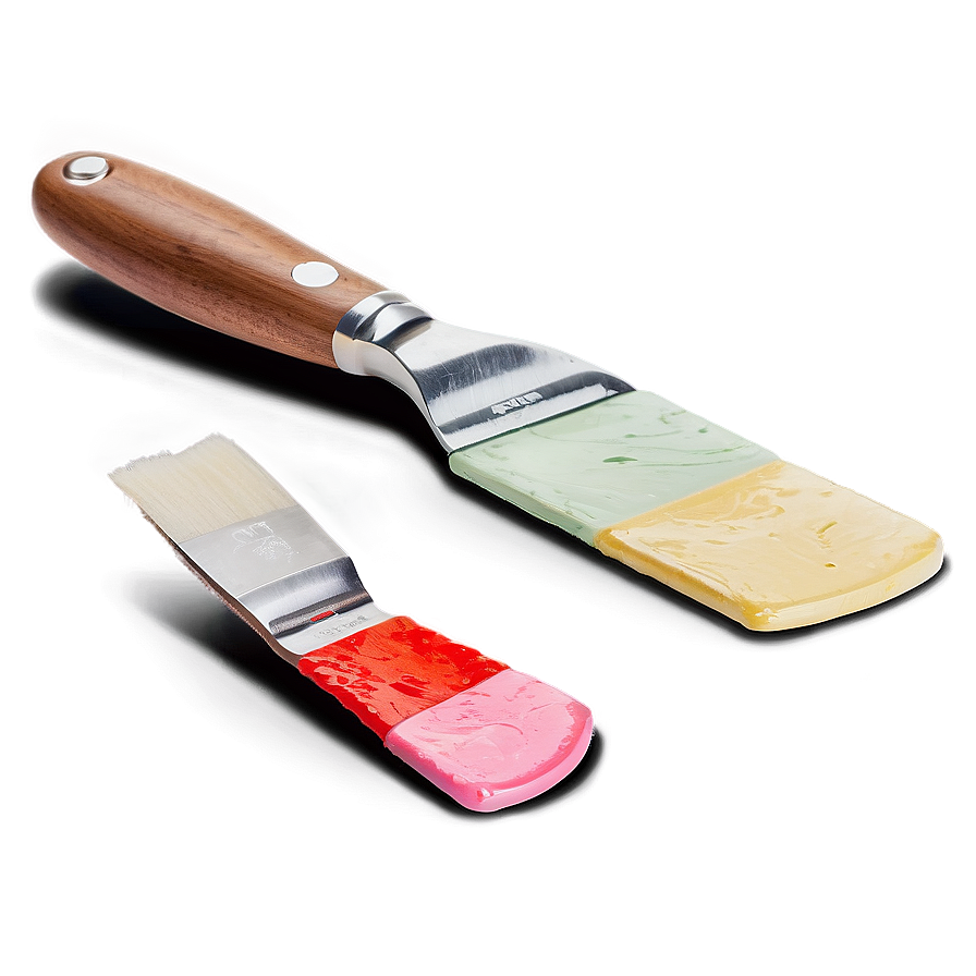 Palette With Mixing Knife Png 06212024 PNG