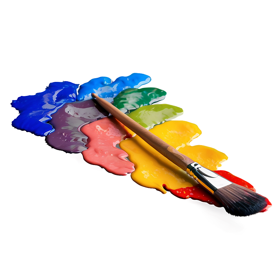 Palette With Paint Brushes Png Bgb42 PNG