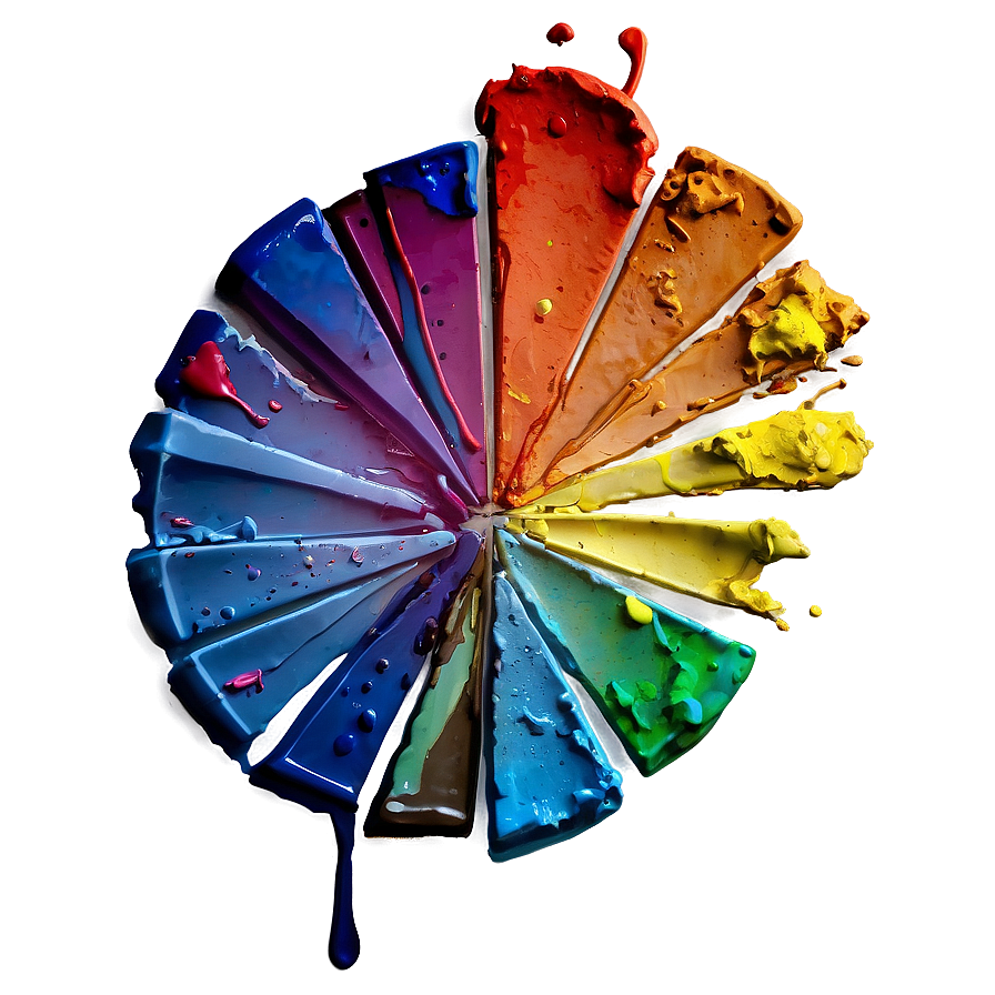 Palette With Paint Splatter Png Muq PNG