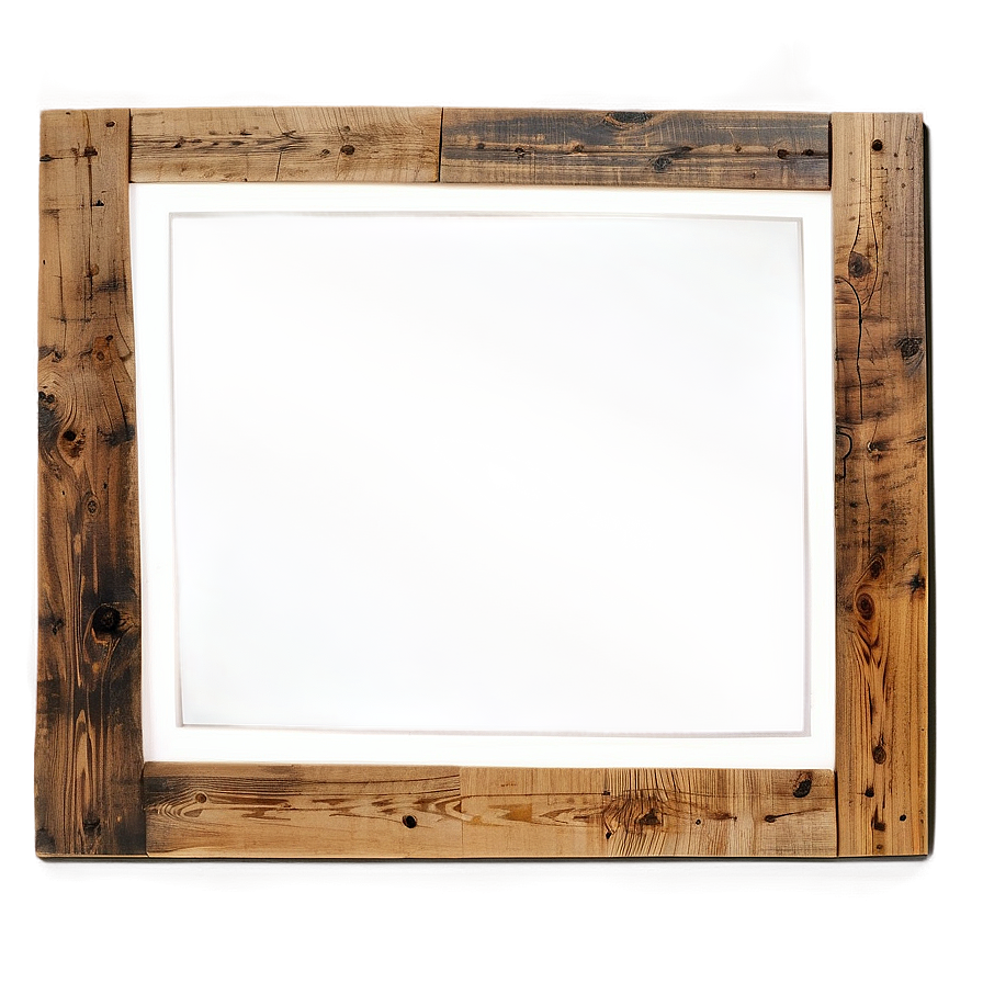 Pallet Wood Mirror Frame Png Puh PNG