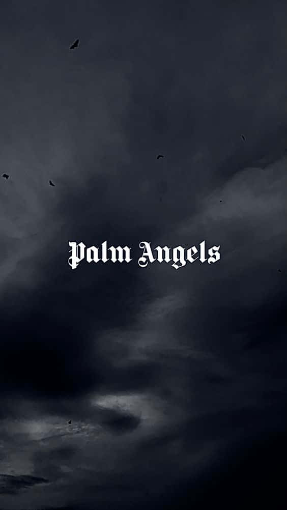 Palme Engel mørke himmel tapet Wallpaper