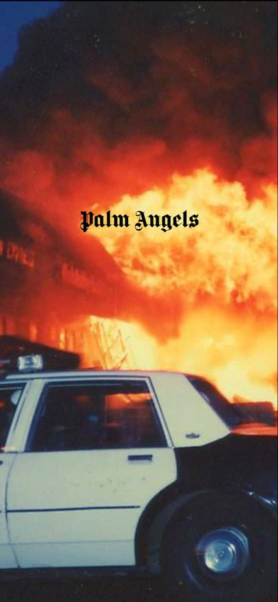 Palmangels Fire: Palm Angels Eld Wallpaper