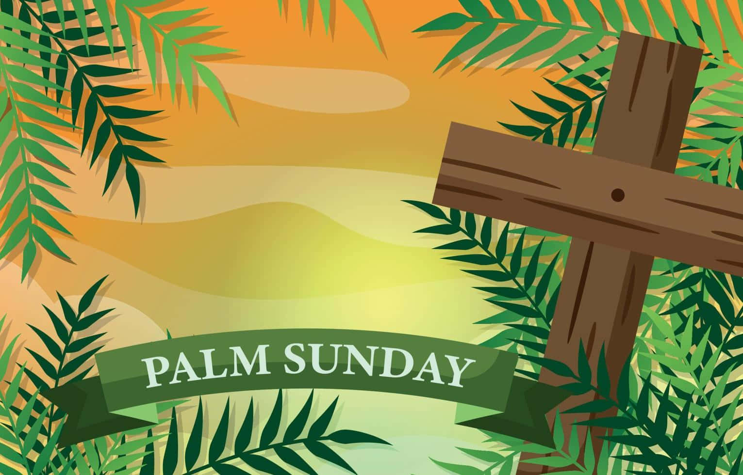 Celebratory Palm Sunday Background