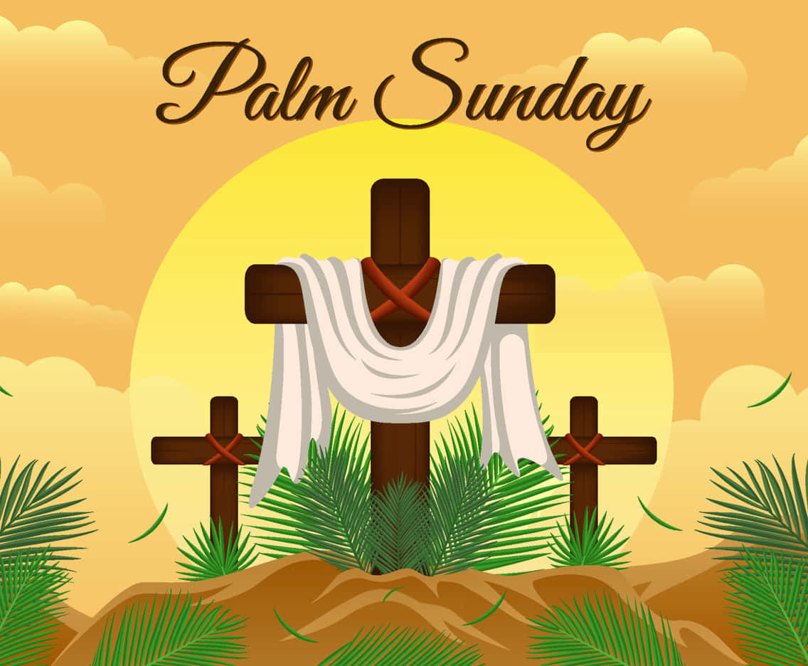 Serene Palm Sunday Background